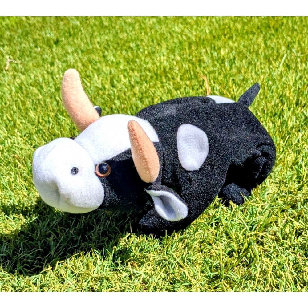 Beanie Stuffed Daisy Spotted Cow Plush ASI Vintage Ages 3+ Weighted Toy Doll EUC